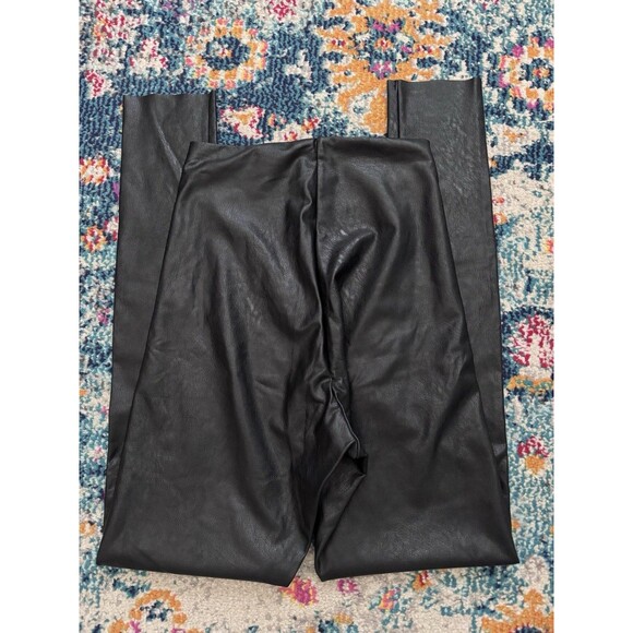 Commando Black Faux Leather Leggings Size Small Shaping Slimming Moto - Picture 5 of 7